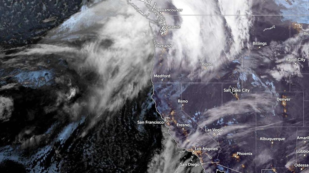 پیشبینی دو طوفان زمستانی که برف سنگین کوهستانی و باران را به شمال غرب اقیانوس آرام میآورند